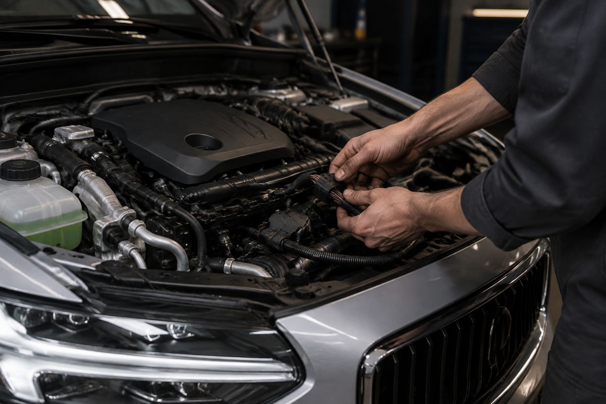 Electrical system repair on a Volvo for a Hudson driver