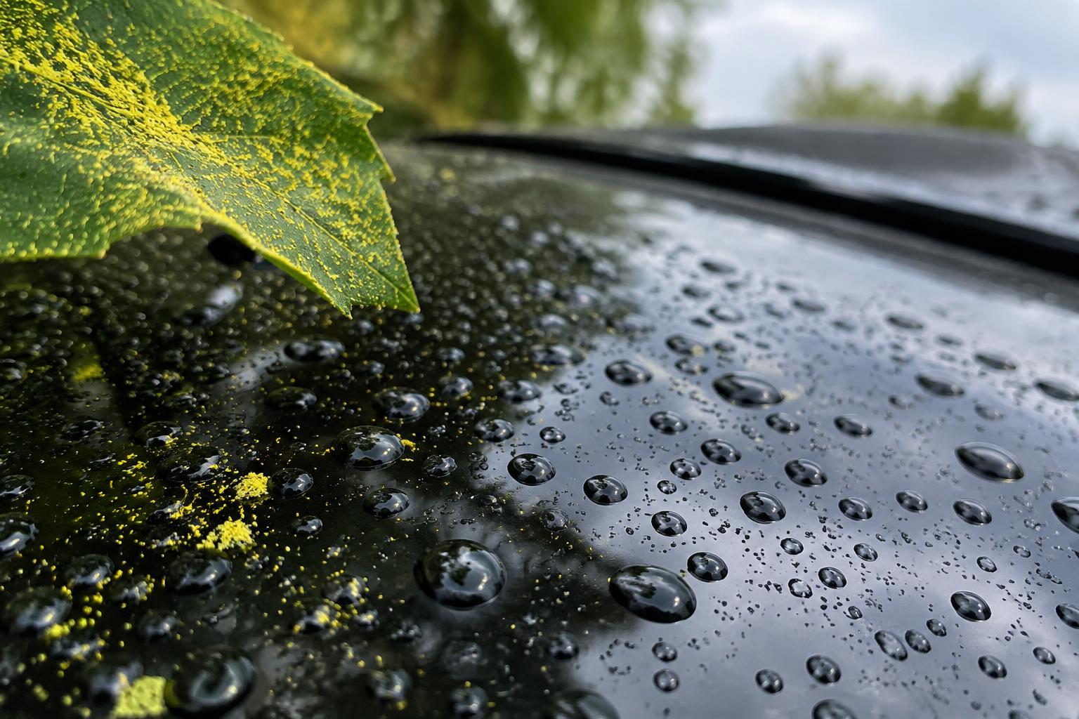 Applying ceramic coating Framingham, MA to a black performance car