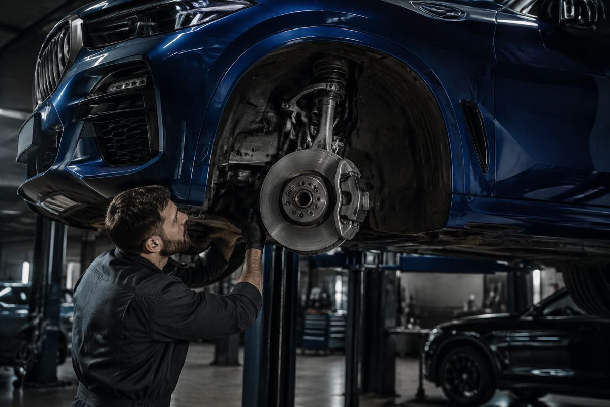 BMW X5 suspension and brake inspection